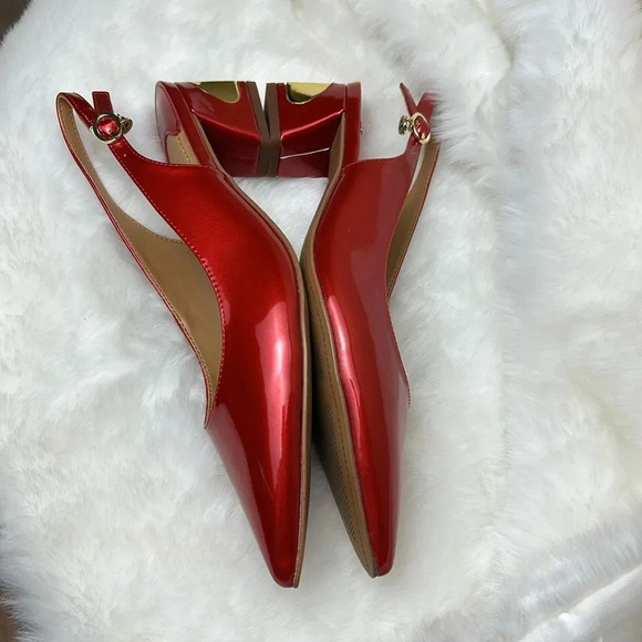 Prom,glam,shiny,2” heels,J.Renee shoe,women NEW! Shayenne,red pearl patent, - Picture 6 of 14
